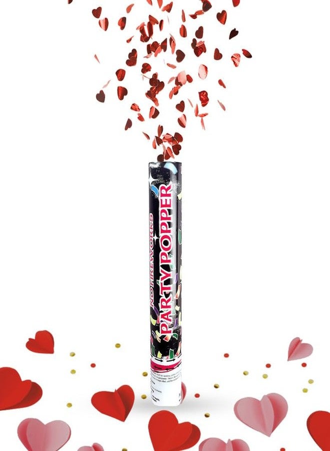 Selibration ألعاب نارية للحفلات بمناسبة أعياد الميلاد على شكل قلب (عبوة من 6 قطع) | ألعاب نارية للحفلات لحفلات الزفاف وغيرها من الاحتفالات (30 سم تقريبًا) - Image 1